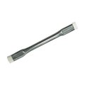 Gordon Brush 1/2", 3/1000" Flat Double-End Applicator Brush, Nylon Bristle, Zinc-Plated Steel Handle, 12 PK 1010S9G-12